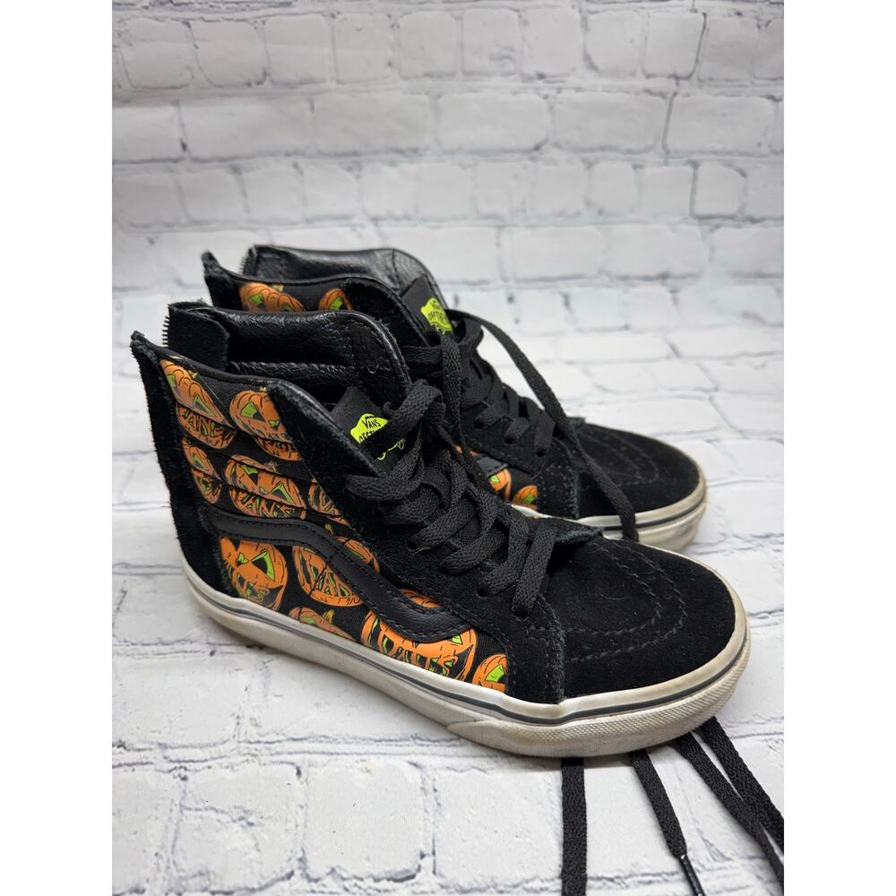 Vans Little Boys 13 Glow In the Dark Halloween Jack-o’-lantern